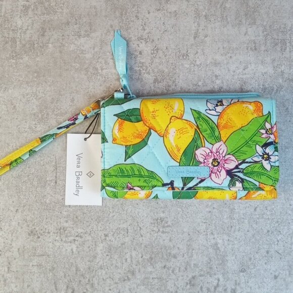 Vera Bradley Handbags - Vera Bradley Lemon Print Clutch